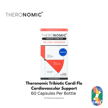 Theronomic Tribiotic Cardi Flo 60 Capsules Cardiovascular and Cholesterol Support — product image 3, EMIS+ Singapore medical supplies
