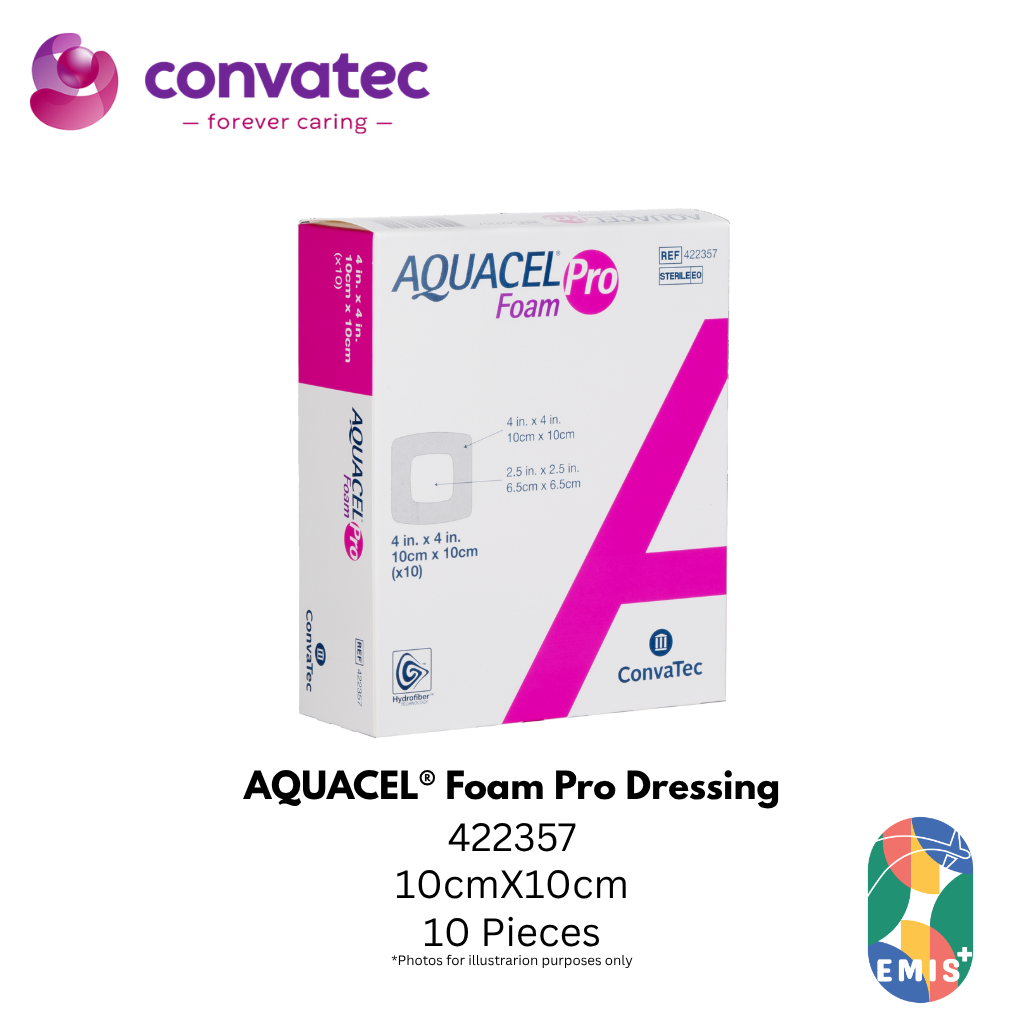 Convatec Aquacel Foam Pro Dressing 10 x 10cm – Buy in Singapore | EMIS+ Medical Supplies