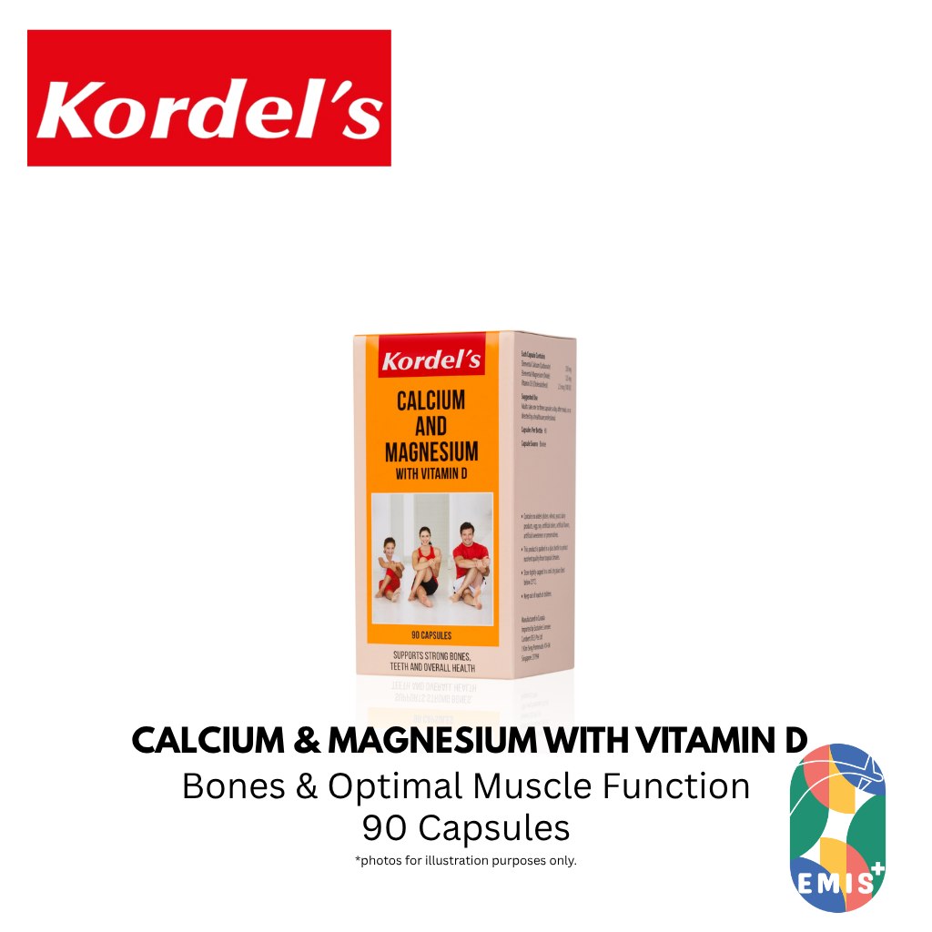 KORDEL’S CALCIUM & MAGNESIUM WITH VITAMIN D – product image 2 | EMIS+ Singapore