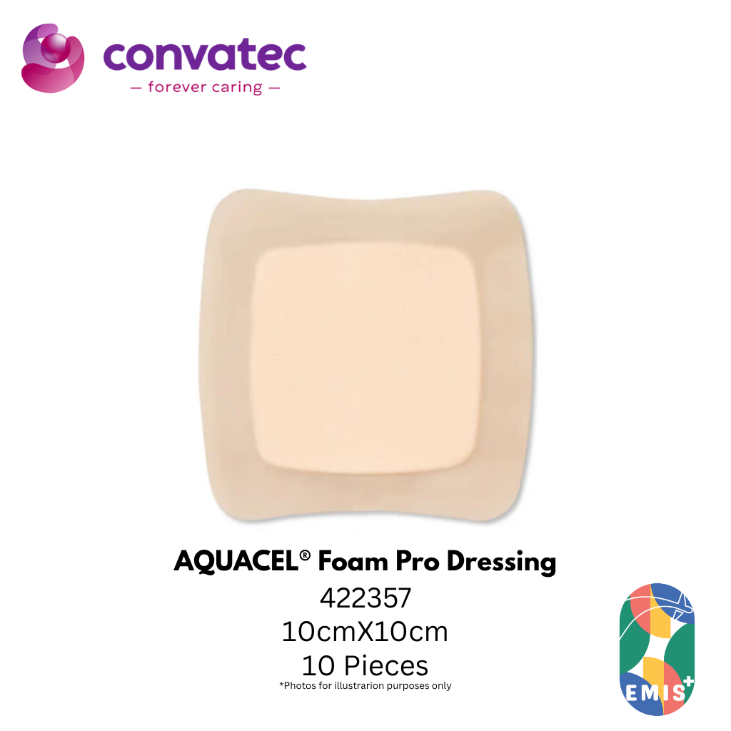 Convatec Aquacel Foam Pro Dressing 10 x 10cm – Buy in Singapore | EMIS+ Medical Supplies