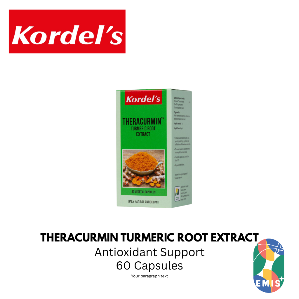 KORDEL’S THERACURMIN™ TURMERIC ROOT EXTRACT – product detail view 3 | EMIS+ Singapore medical supplies