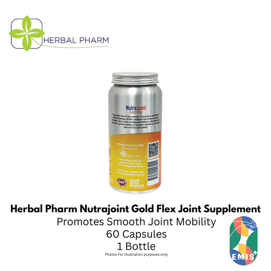 Herbal Pharm Nutrajoint Gold Flex Joint Support Supplement with Glucosamine Chondroitin MS | Singapore | EMIS+