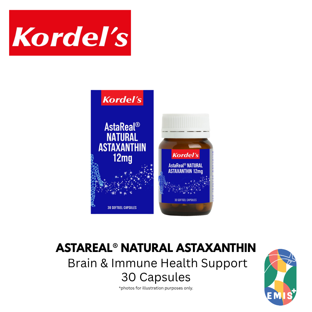 KORDEL’S ASTAREAL® NATURAL ASTAXANTHIN 12 mg | EMIS+ Singapore medical supplies