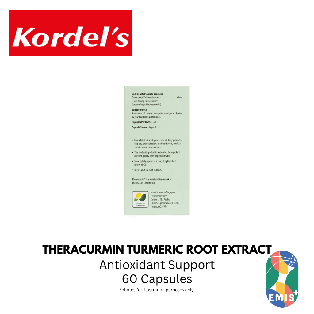 KORDEL’S THERACURMIN™ TURMERIC ROOT EXTRACT – product detail view 5 | EMIS+ Singapore medical supplies