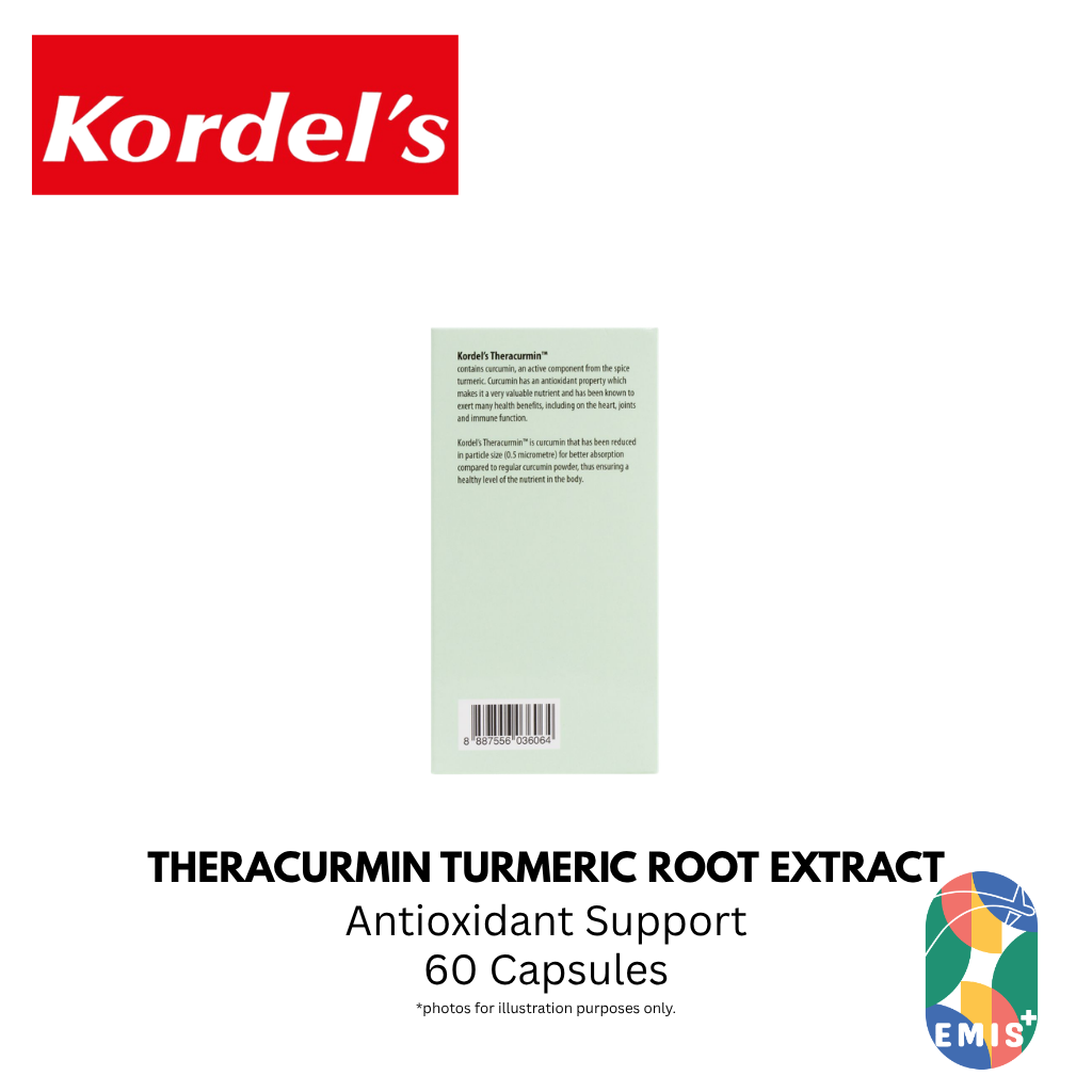 KORDEL’S THERACURMIN™ TURMERIC ROOT EXTRACT – product detail view 6 | EMIS+ Singapore medical supplies