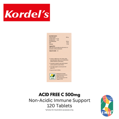 KORDEL’S ACID FREE C 500 mg ENHANCED WITH BIOFLAVONOIDS – product image 6 | EMIS+ Singapore