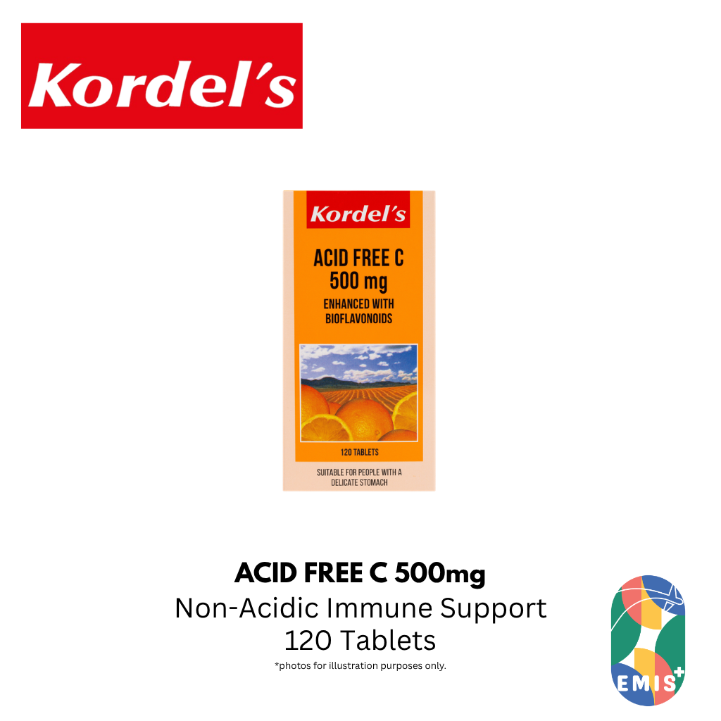 KORDEL’S ACID FREE C 500 mg ENHANCED WITH BIOFLAVONOIDS – product image 4 | EMIS+ Singapore