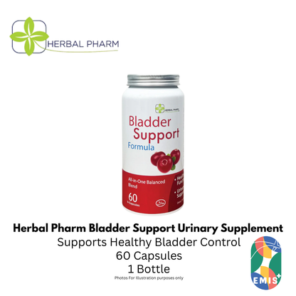 Herbal Pharm Bladder Support 60 V Capsules Urinary Tract and Bladder Health Supplement | Singapore | EMIS+