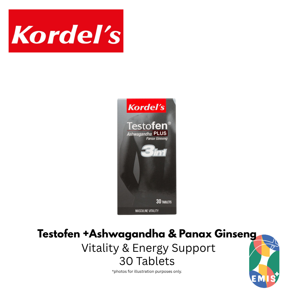KORDEL’S TESTOFEN® PLUS ASHWAGANDHA AND PANAX GINSENG – product detail view 3 | EMIS+ Singapore medical supplies