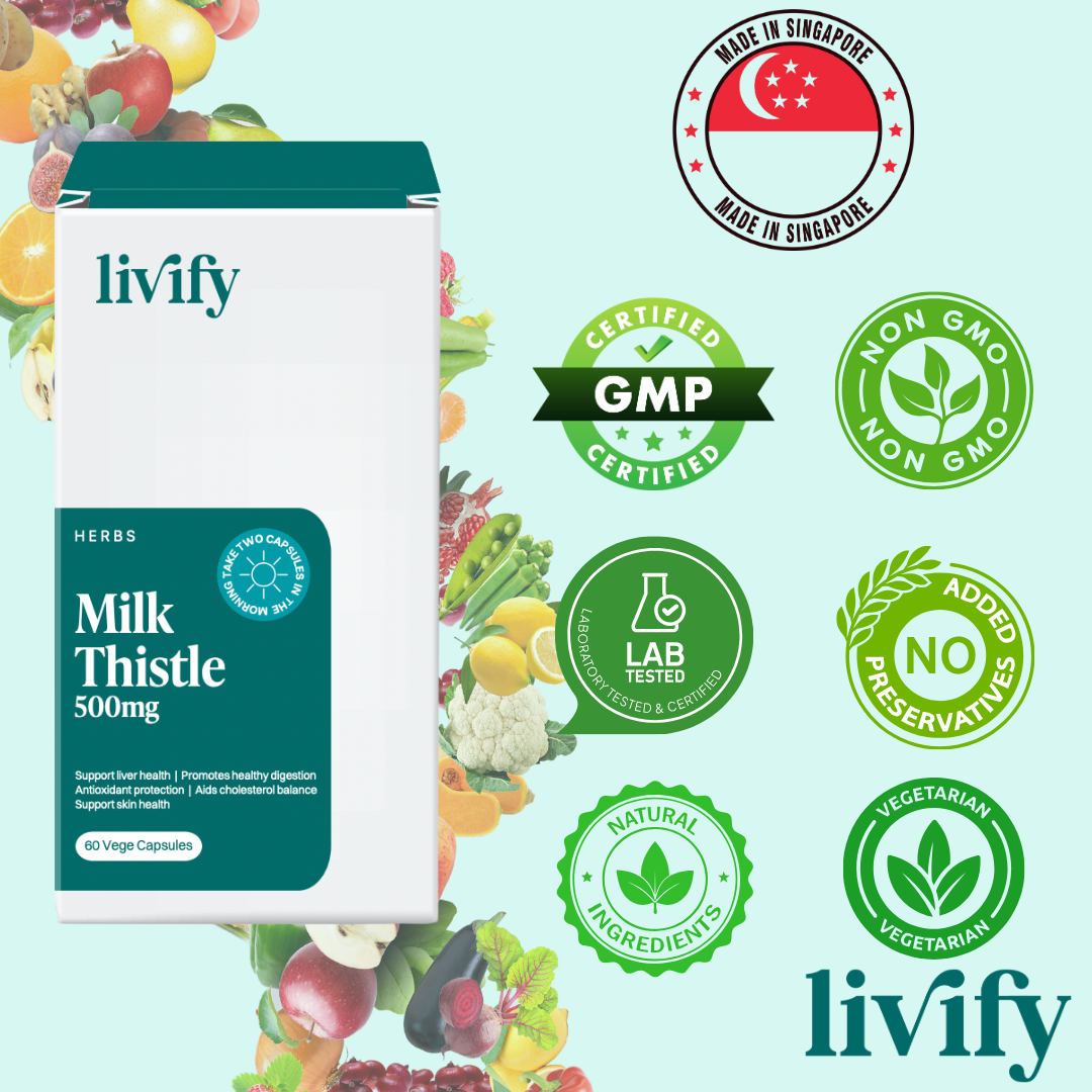 Livify Milk Thistle for Liver Health Detox and Cleansing