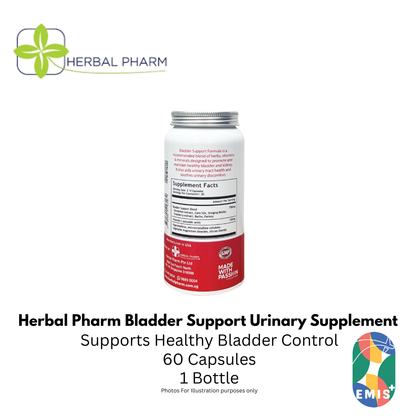 Herbal Pharm Bladder Support 60 V Capsules Urinary Tract and Bladder Health Supplement | Singapore | EMIS+