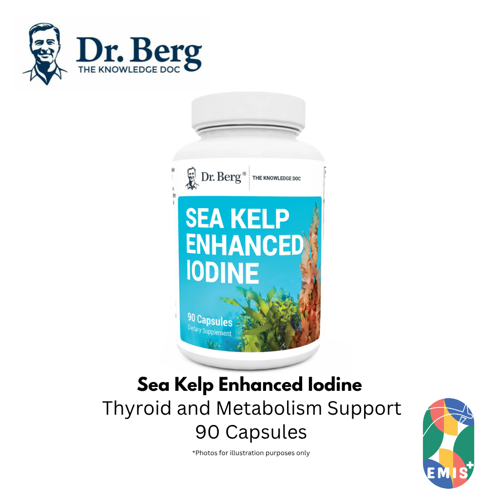 Dr. Berg Sea Kelp Enhanced Iodine - Premium Support - 90 Capsules — buy online at EMIS+ Singapore