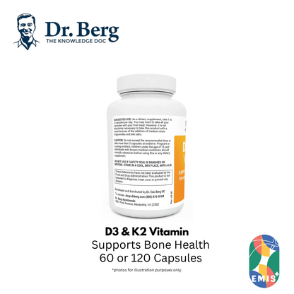 Dr. Berg's D3 & K2 Vitamin: Maximum Strength Support product image 3 – EMIS+ Singapore