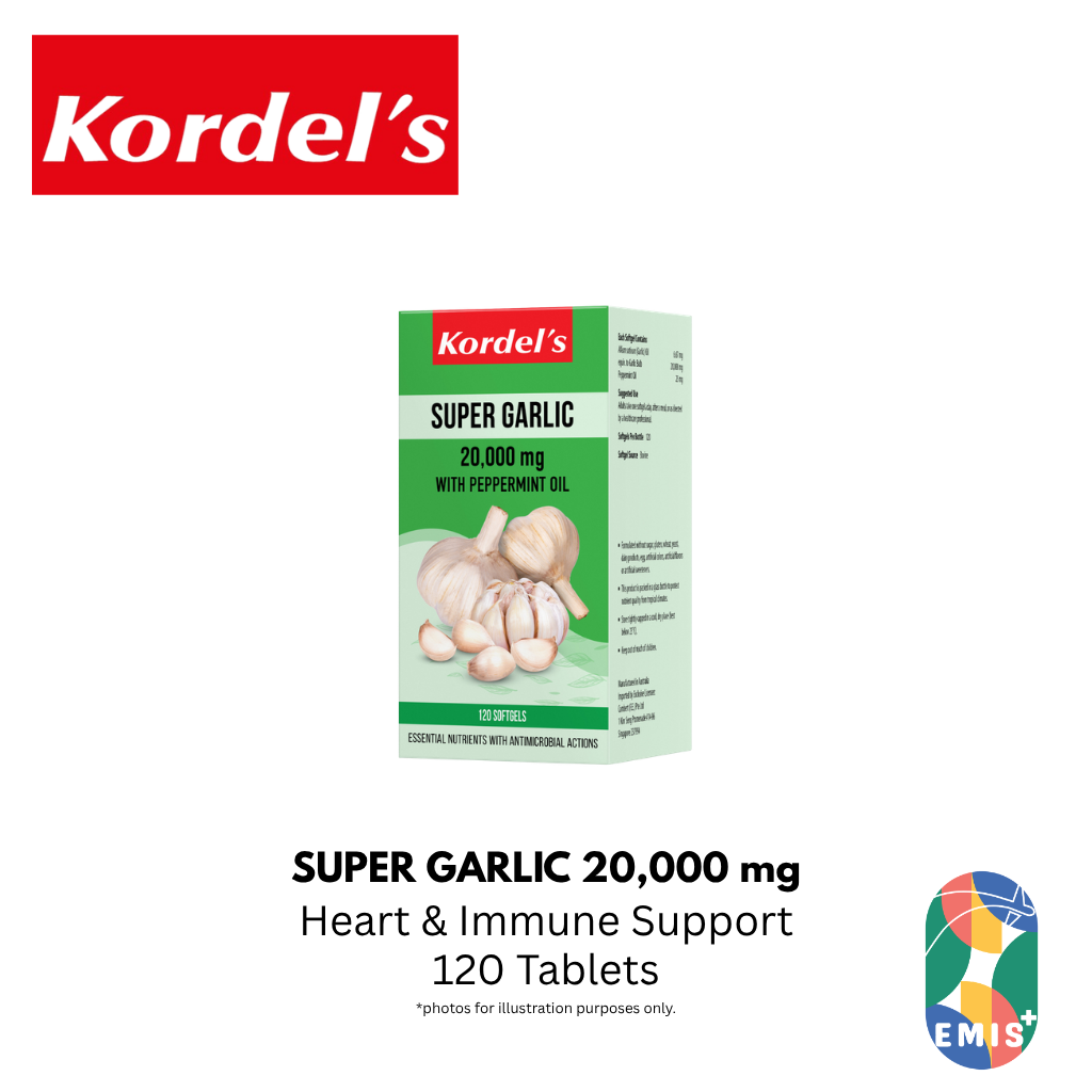 KORDEL’S SUPER GARLIC 20,000 mg – product detail view 4 | EMIS+ Singapore medical supplies