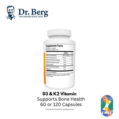 Dr. Berg's D3 & K2 Vitamin: Maximum Strength Support product image 4 – EMIS+ Singapore