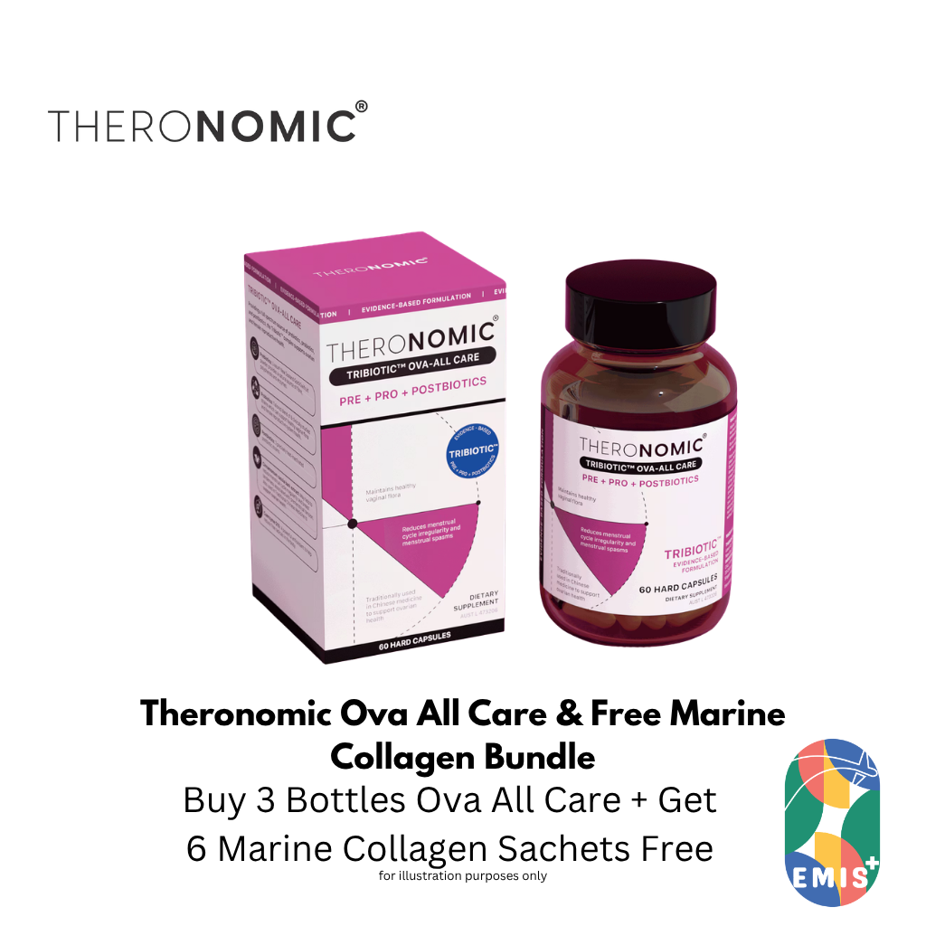 Bundle Sales Theronomic Ova All Care 60 Capsules Buy 3 Bottles Get Marine Collagen 6 Sachets Free (image 2)