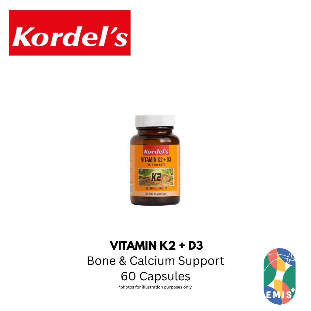 KORDEL’S VITAMIN K2 + D3 – product detail view 3 | EMIS+ Singapore medical supplies