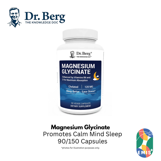 Dr. Berg Magnesium Glycinate Supplement for Relaxation & Sleep Support