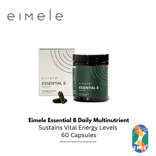 Eimele Essential 8: Daily Plant-Based Multivitamin for Energy & Immunity — buy online at EMIS+ Singapore