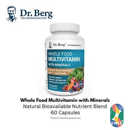 Dr Berg Whole Food Multivitamin with Minerals 60 Capsules for Optimal Health – Buy in Singapore | EMIS+ Medical Supplies