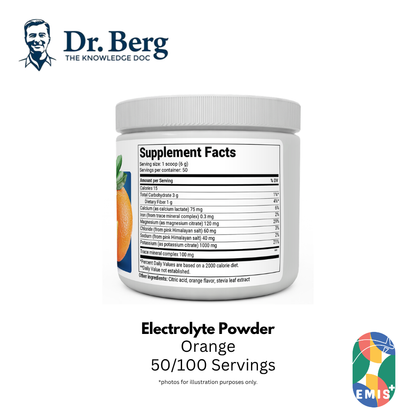 Dr. Berg Electrolyte Powder with 1000 mg of Potassium and Magnesium - Ultimate Hydration Support