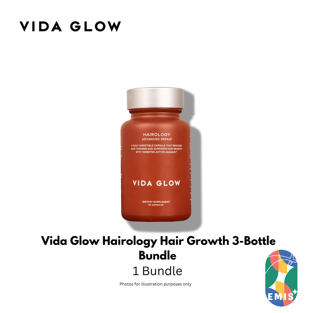 Vida Glow Hairology 30 Capsules Buy 3 Free Marine Collagen 6 Sachets — product image 3, EMIS+ Singapore medical supplies