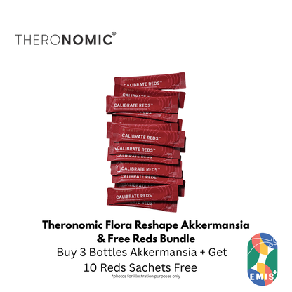 Bundle Sales Theronomic Flora Reshape Akkermansia Buy 3 Bottles Get Reds 10 Sachets Free (image 5)