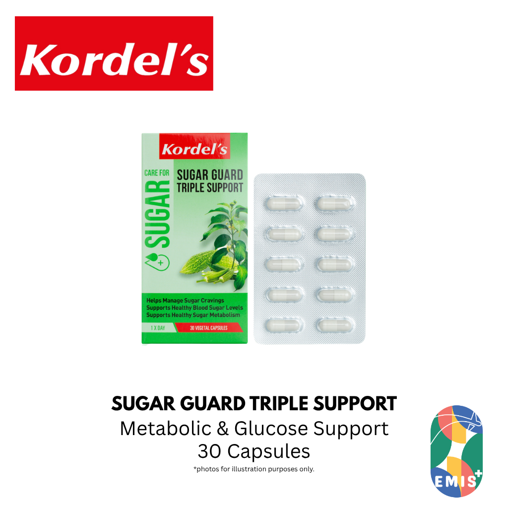 KORDEL’S SUGAR GUARD TRIPLE SUPPORT – Vitamins & Supplements available at EMIS+ Singapore