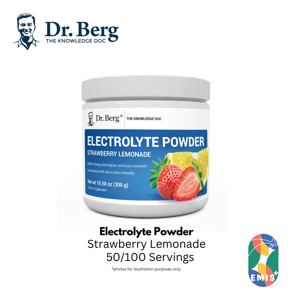 Dr. Berg Electrolyte Powder with 1000 mg of Potassium and Magnesium - Ultimate Hydration Support