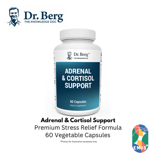 Dr. Berg Adrenal & Cortisol Support - Premium Stress Relief Formula