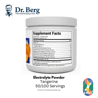 Dr. Berg Electrolyte Powder with 1000 mg of Potassium and Magnesium - Ultimate Hydration Support