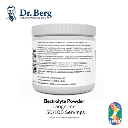 Dr. Berg Electrolyte Powder with 1000 mg of Potassium and Magnesium - Ultimate Hydration Support