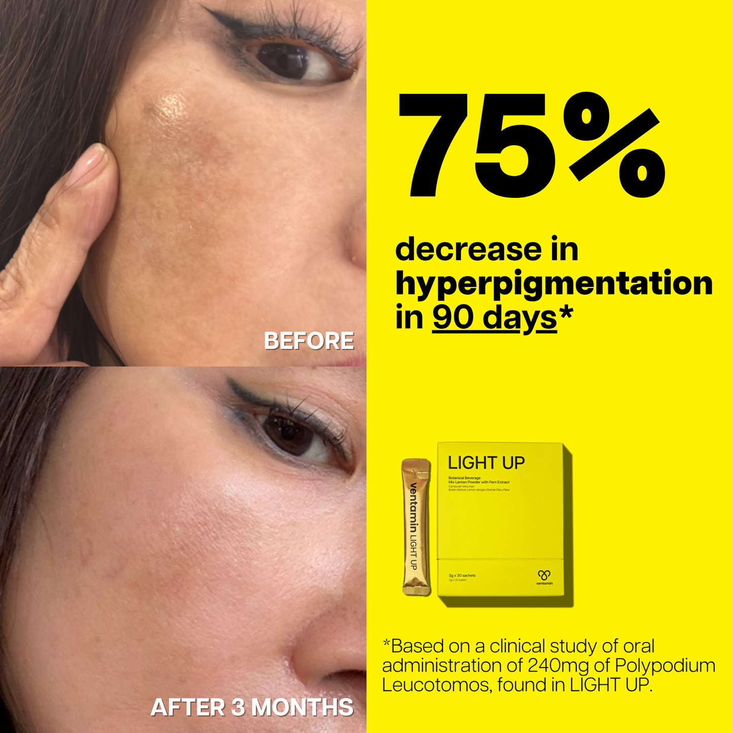 Ventamin Light Up Daily Glow Supplement for Brighter Skin Tone