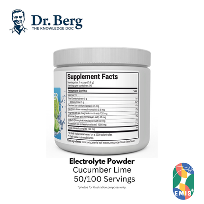 Dr. Berg Electrolyte Powder with 1000 mg of Potassium and Magnesium - Ultimate Hydration Support