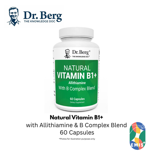 Dr. Berg Natural Vitamin B1+ with Allithiamine & B Complex Blend - 60 Capsules – Buy in Singapore | EMIS+ Medical Supplies