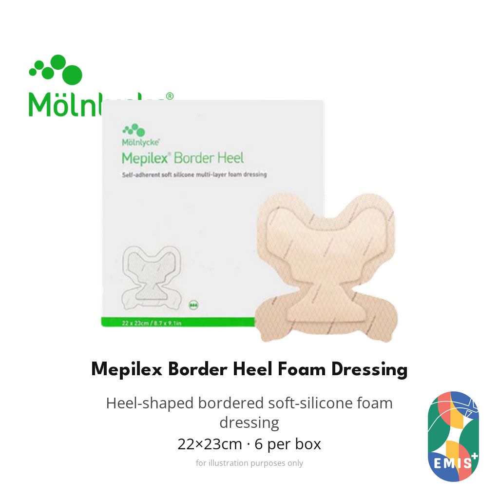 Mepilex Border Heel Foam Dressing