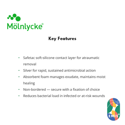 Mepilex Ag Antimicrobial Foam Dressing