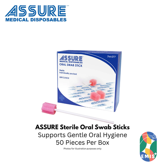 ASSURE Sterile Oral Swab Sticks Individually Packed 50 Pieces per Box - view 1