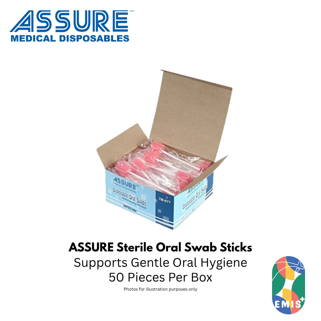 ASSURE Sterile Oral Swab Sticks Individually Packed 50 Pieces per Box - view 2