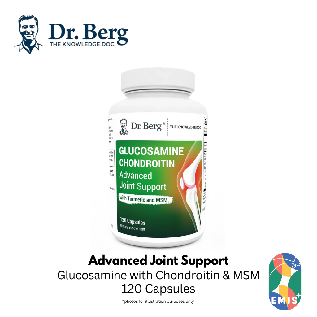 Glucosamine Chondroitin Advanced Joint Support with MSM – 120 Vegetable Capsules — buy online at EMIS+ Singapore