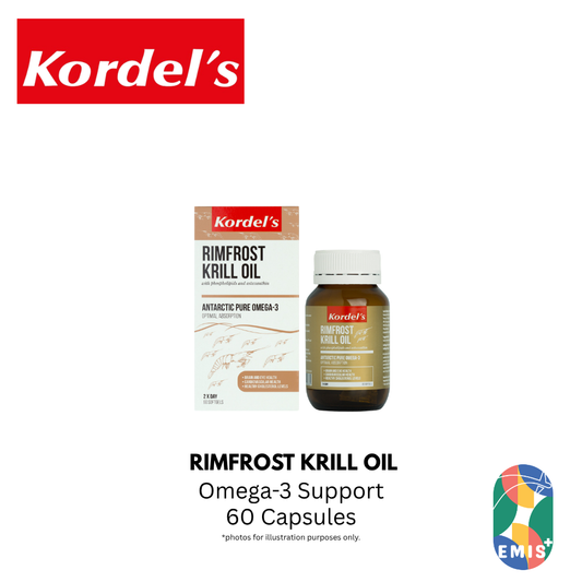 KORDEL’S RIMFROST KRILL OIL 500 mg – Vitamins & Supplements available at EMIS+ Singapore