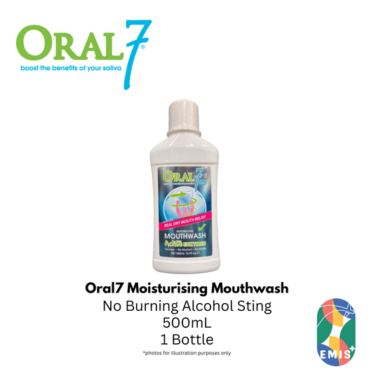 [500ml] Oral7 Mouthwash, MW500, 16.9 fl oz, Oral Wetting Agent (Pack of 3) — Stoma Care available at EMIS+ Singapore (emis.asia)