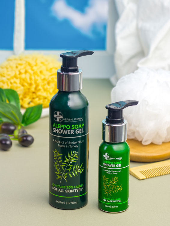 Herbal Pharm Aleppo Soap Shower Gel 80ml - Herbal Pharm Singapore