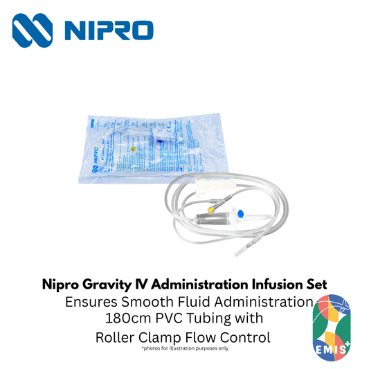 Nipro IV Infusion Set – Gravity Giving Set, 20 drops/ml (180cm) – Nipro medical device available at EMIS+ Singapore