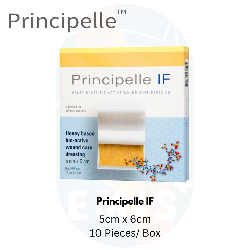 Principelle If Medical Grade Honey Based Bio Active Wound Care Formulation 5cm x 6cm Box of 10