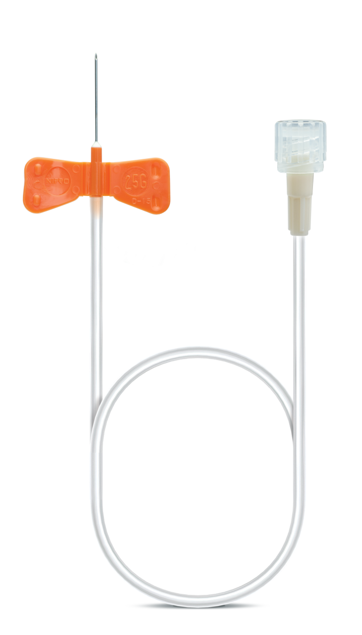 Nipro PSV Set (Scalp Vein / Butterfly Infusion Set) – 18G – 27G – Nipro medical device available at EMIS+ Singapore