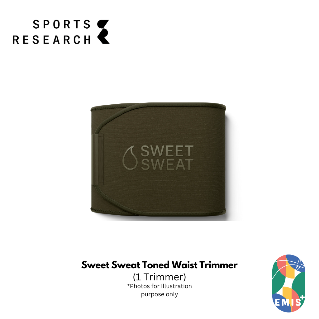 Sweet Sweat Toned Waist Trimmer by Sports Research Neo Sweat Technology Heat Insulating Core Compression Belt for Workouts Ba