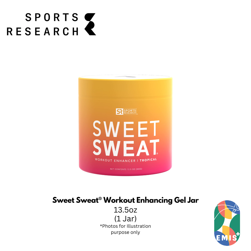 Sweet Sweat® Workout Enhancing Gel Jar – 13.5 oz Thermogenic Topical Gel for Increased Sweat & Improved Warm Up by Sports Res