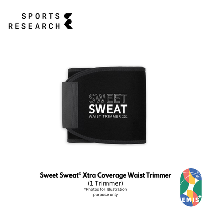Sweet Sweat® Xtra Coverage Waist Trimmer – Neo Sweat Technology® Core Slimming Belt for Enhanced Sweat & Heat Insulation by S