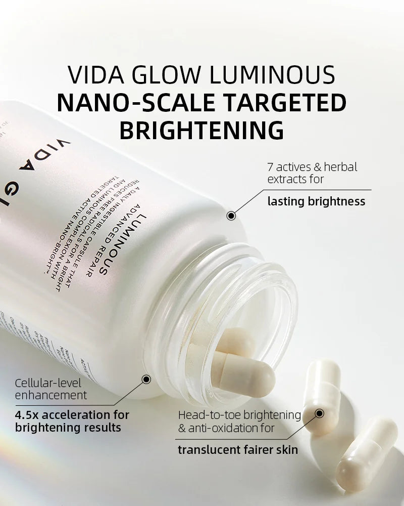 【Member Upgrade】Vida Glow Luminous Capsules 30 capsules*4 bottles Free SGD9 voucher pack